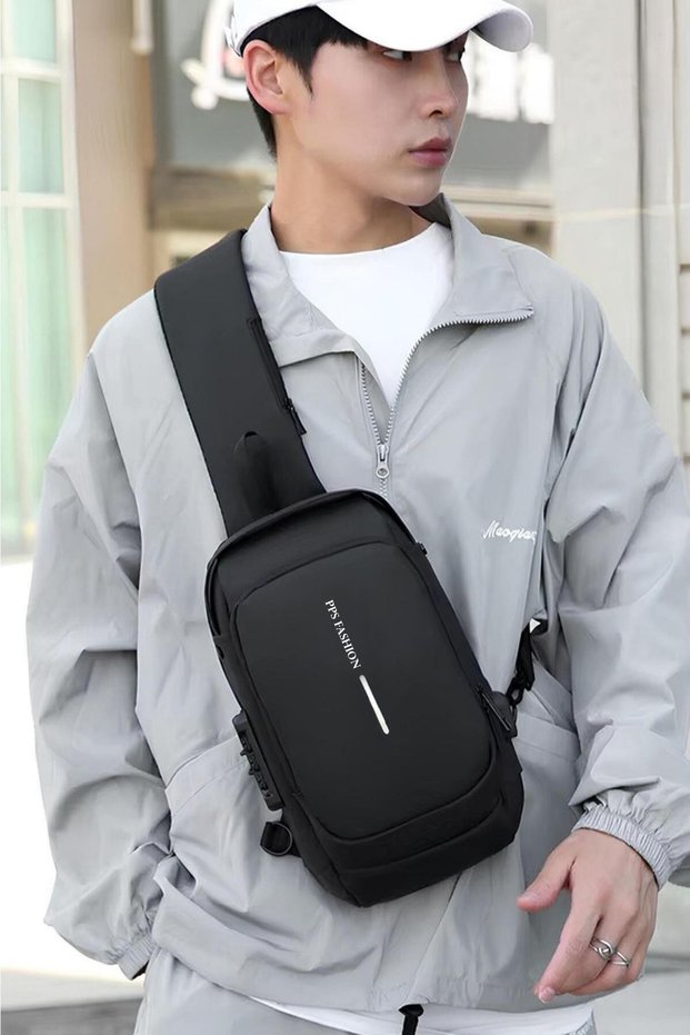 Shoe Basket 4926 Men's Encrypted Stylish Design Handbag, Body Bag & Backpack