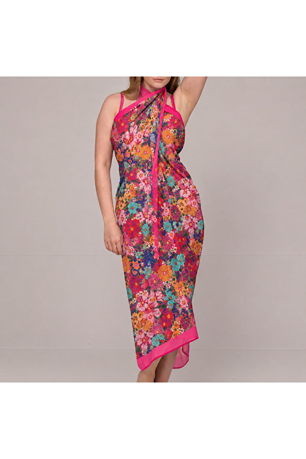 Colorful Patterned Multi-Purpose Chiffon Pareo - 1