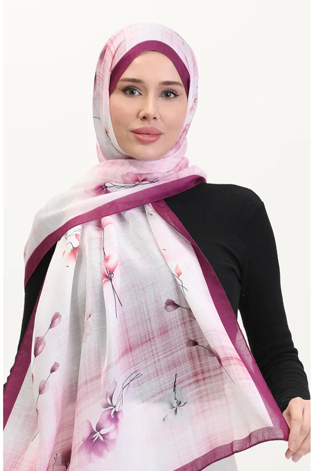 Amber shawl 70242-09 purple pink