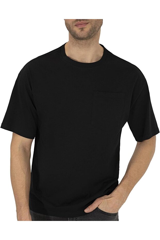 Men's Black T-Shirt50270489-VR046