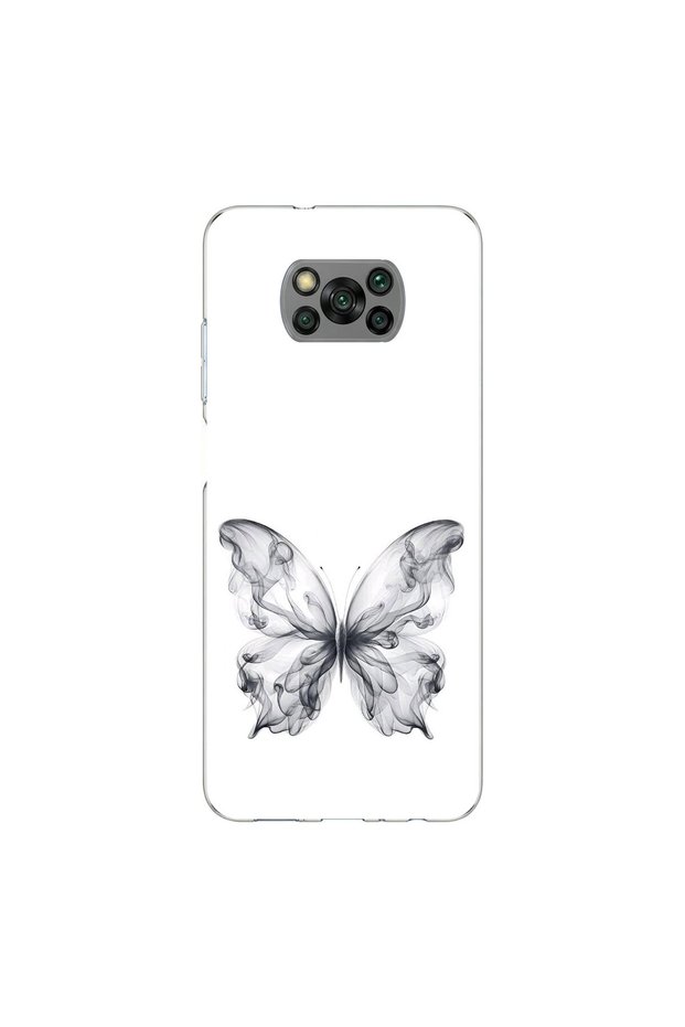 Poco X3 Pro Compatible Butterfly 1 Design Transparent Case