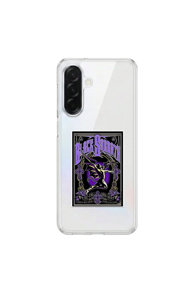 Samsung Galaxy A36 Compatible Metal 2 Design Transparent Case