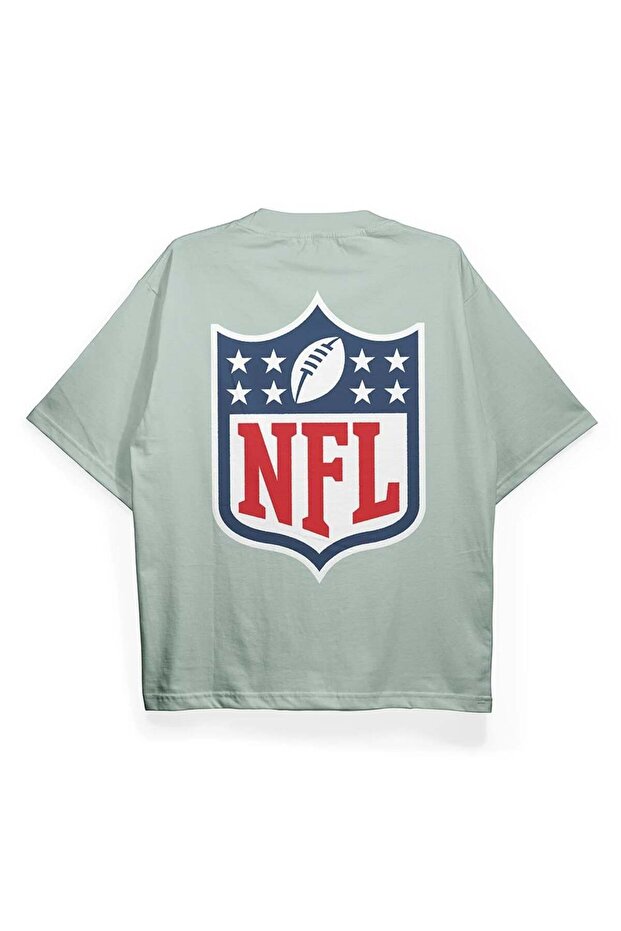 تي شيرت كبير الحجم مطبوع عليه T2042 NFL