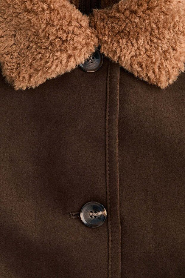 Teddy-collared jacket - 8