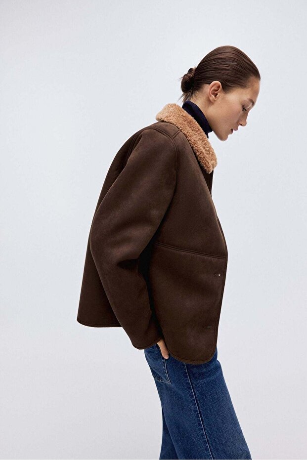 Teddy-collared jacket - 5