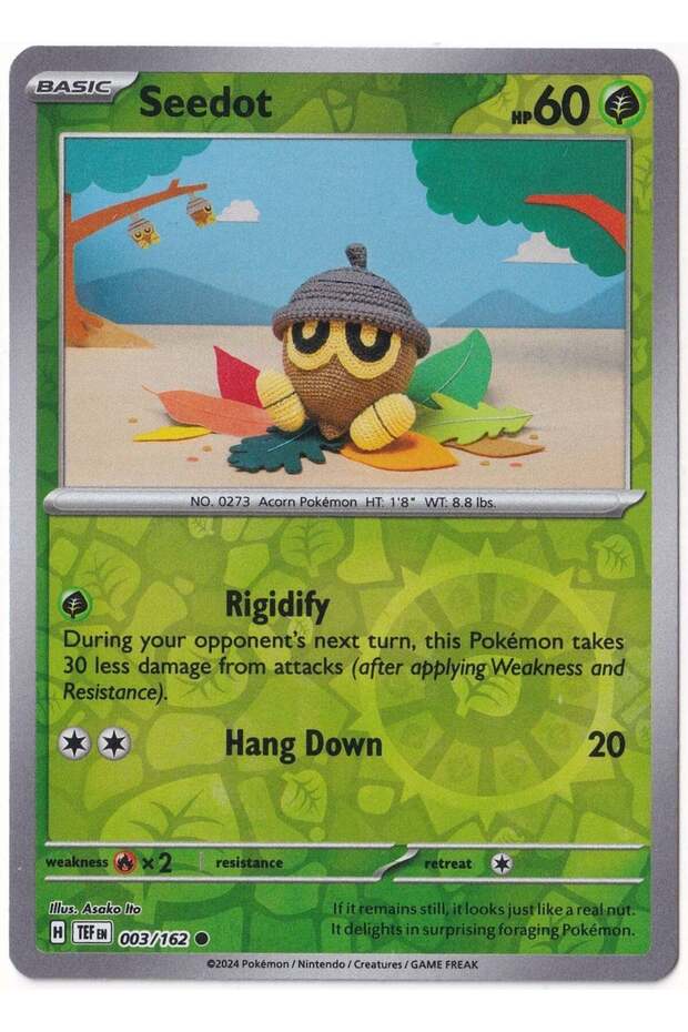 Seedot [Reverse Holo] 003/162 - Temporal Forces - Card (Mint)