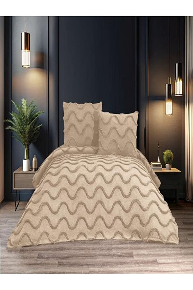 Cotton Double 3-Piece 240X260 Bedspread with 2 Pillowcases