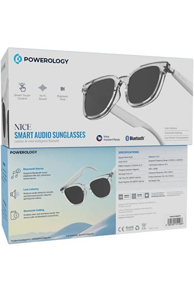 Nice Smart Audio Sunglasses Transparent