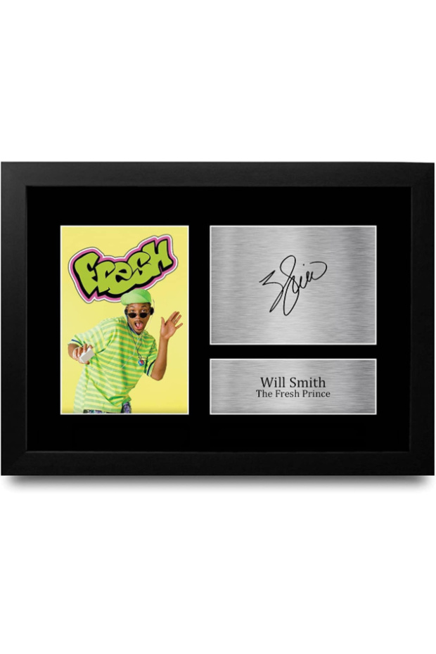 FR A4 Will Smith The Fresh Prince Gifts Printed Signed Autograph Picture for Movie Memorabilia Fans - A4 Framed
