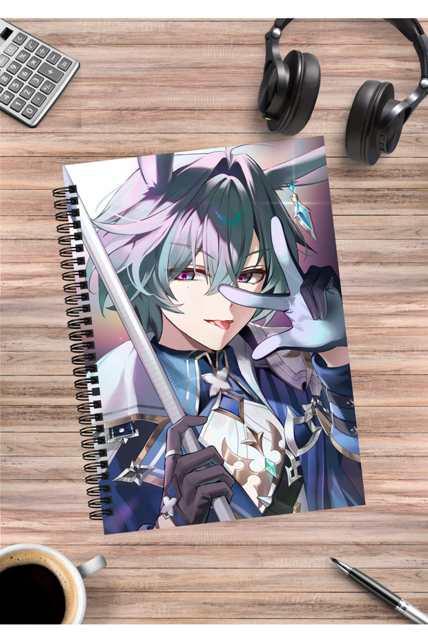 Genshin Impact Anime Spiral Notebook A5 (50 Sheets)