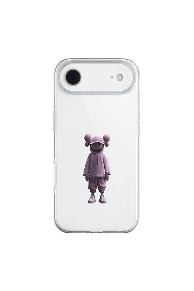 iPhone 17 Air Compatible No Face 4 Design Transparent Case