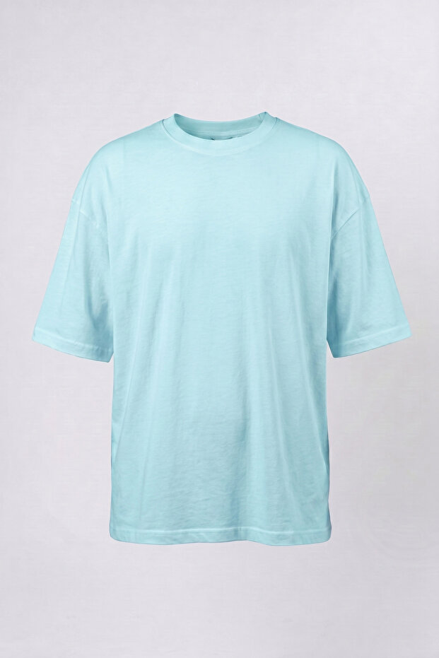 Tricou Basic Oversize Albastru Bebelus - 4