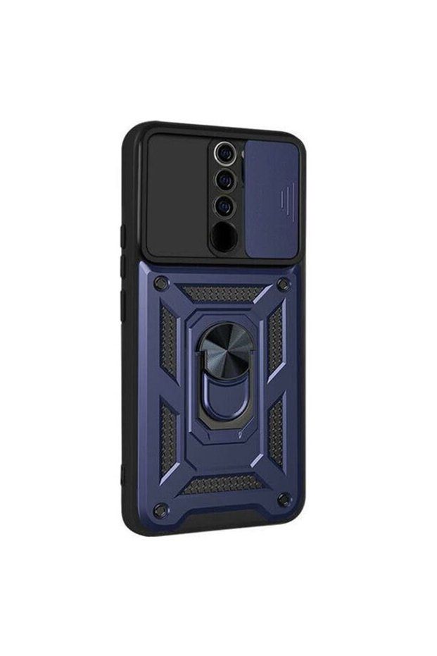 Xiaomi Redmi 9 Case Ultra Protective Sliding Vega Cover with Magnetic Ring Stand