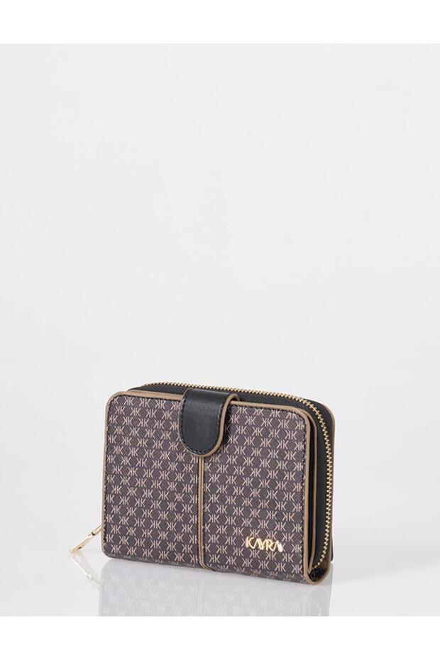 Monogram Patterned Wallet Black - 2