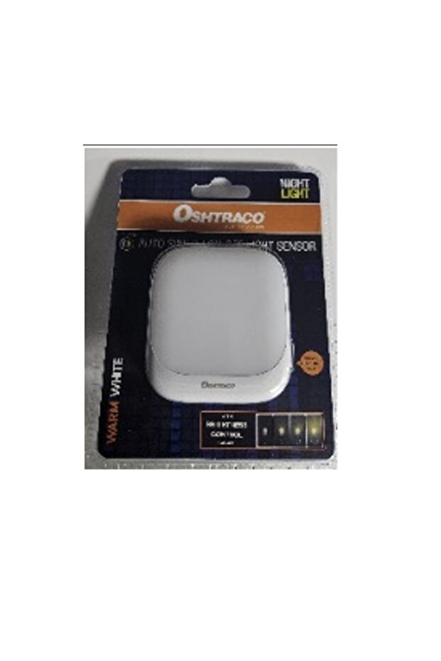AUTO SENSOR LED NIGHT LIGHT WARM WHITE WITH BRIGHTNESS CONTROL TOGGLE