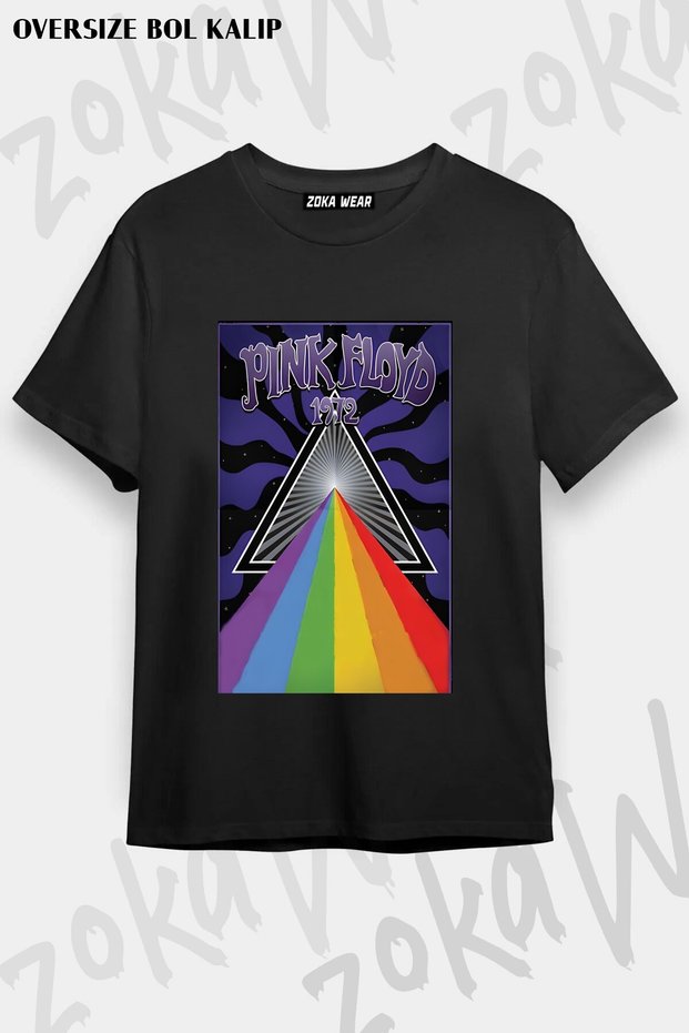 Unisex Loose Fit Pink Floyd V13 Printed T-Shirt