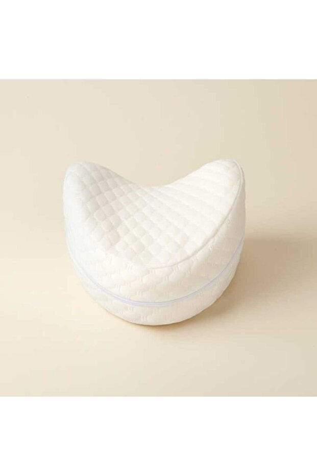 Soft Hearted Knee Support Pillow - White - 25X25X15 cm