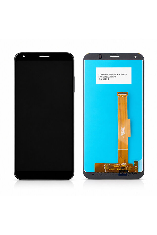 شاشة LCD متوافقة مع Vestel Venus E4 ولوحة لمس باللون الأسود