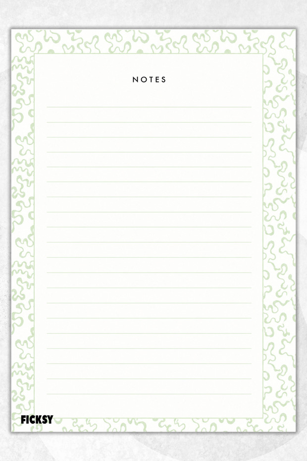 A4 Notepad Lined Notebook - 50 Sheets - Memopad - Notepad - Notepad - Note Paper - 1