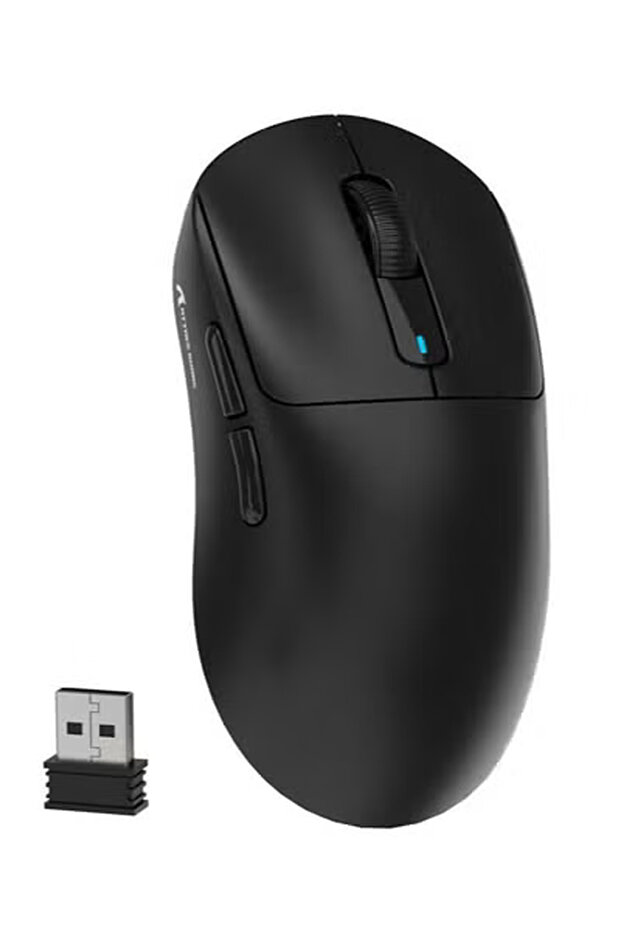 ماوس ألعاب لاسلكي خفيف الوزن X3 بثلاثة أوضاع (2.4G/USB-C سلكي/بلوتوث)، 26 ألف نقطة في البوصة، مستشعر بصري PAW3395، 5 أزرار قابلة للبرمجة لأجهزة الكمبيوتر/اللابتوب/ويندوز/ماك - أسود
