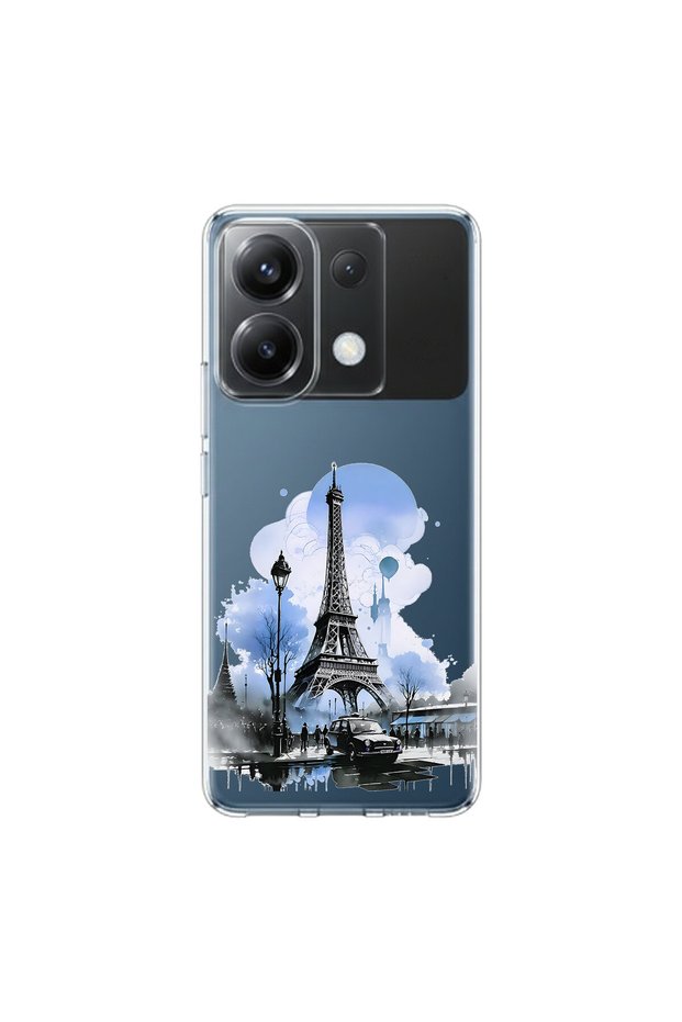 Poco X6 Compatible Paris 2 Design Transparent Case