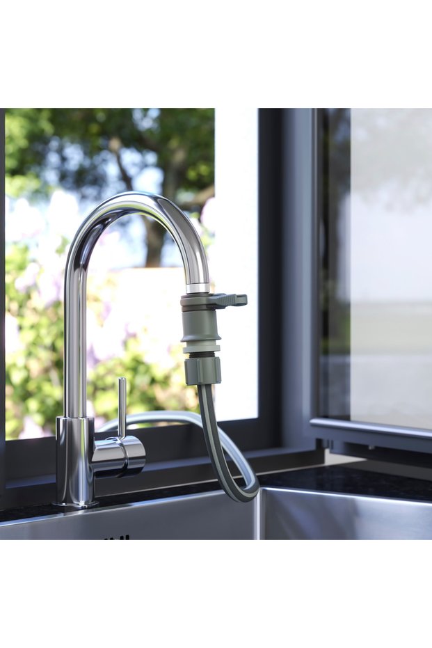 Indoor Faucet Adapter 22-24 mm Hose Connection Kit for Fountains