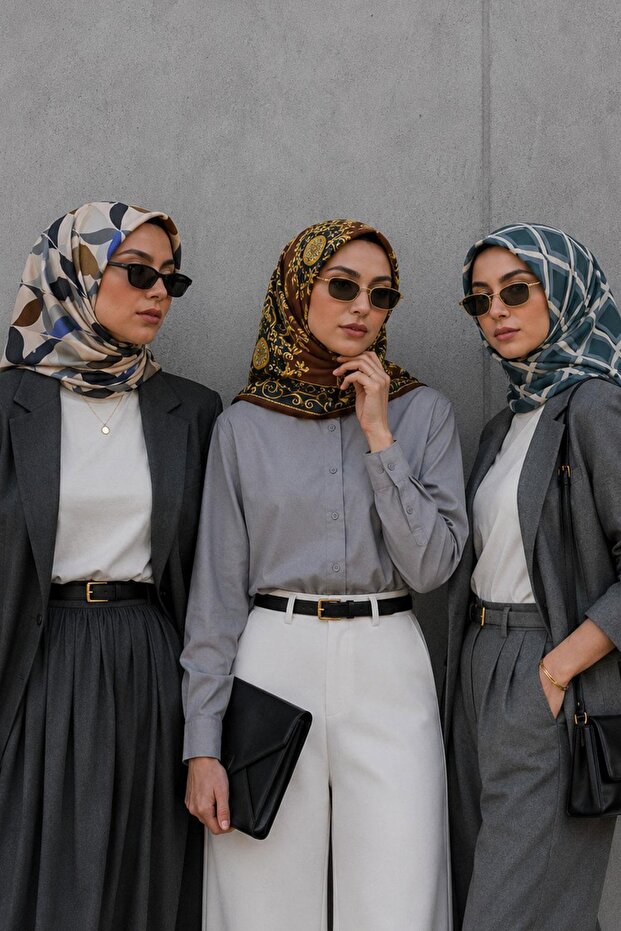وشاح قطني ناعم بنمط هندسي وعرقي، اشترِ 3 واحصل على 2