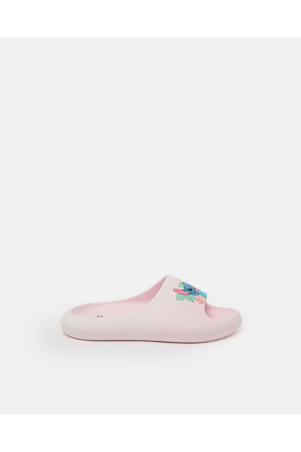 Senior Girls Pink Stitch Slides