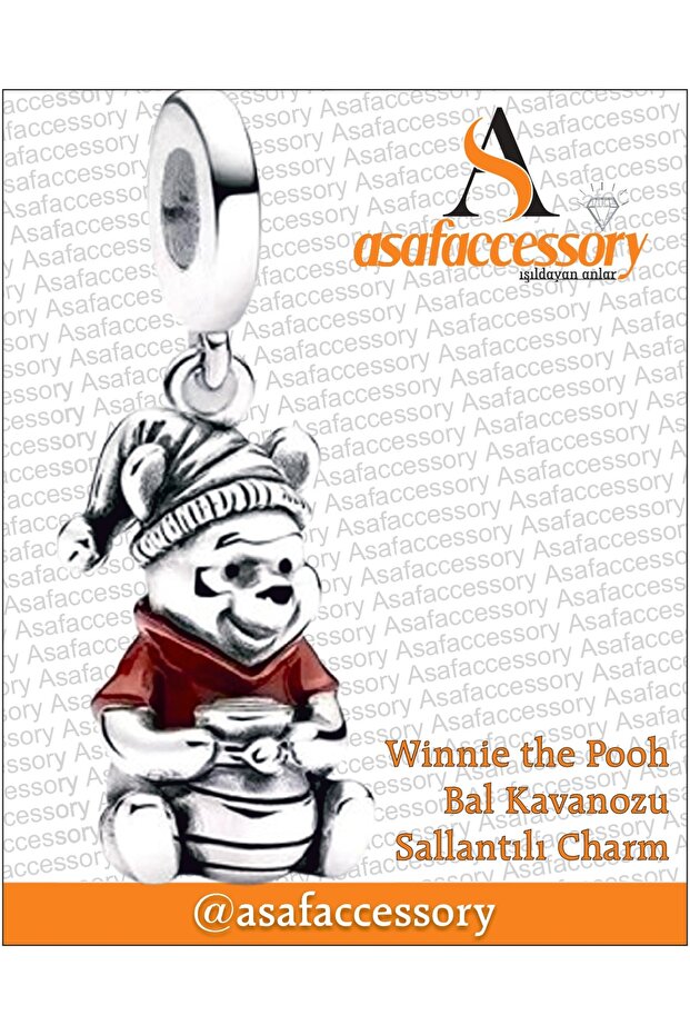 Winnie the Pooh Honey Jar Dangling Charm |   Asafaccessory