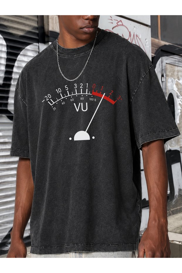 Acid Washed Oversize Unisex T-Shirt Washed Vintage Street Style Street Fashion Cotton Comfortable Fit Daily Wear T-Shirt