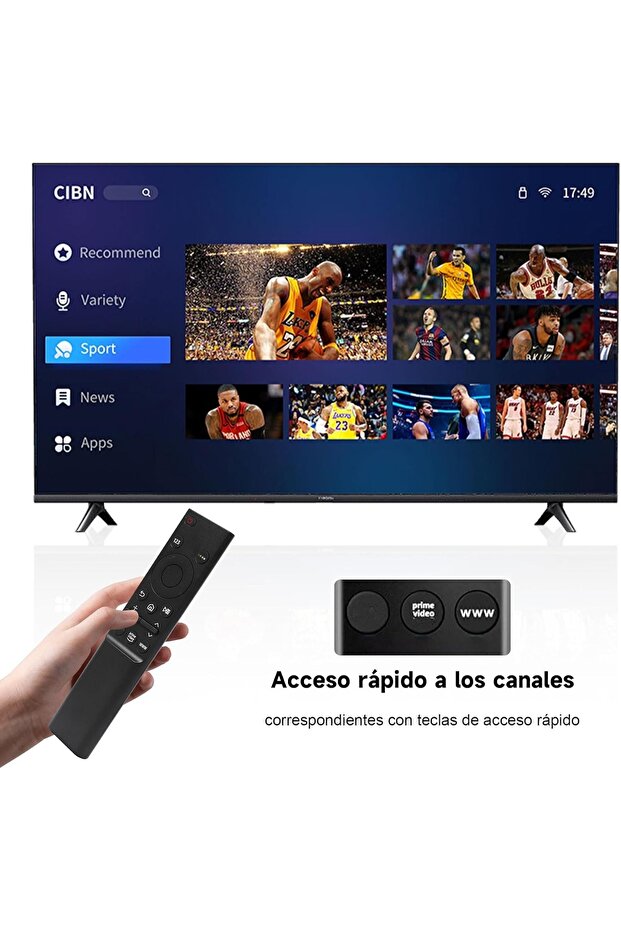 جهاز تحكم عن بعد ذكي بديل عالمي لتلفزيونات سامسونج الذكية مع أزرار مخصصة للبث عبر التطبيقات - 6