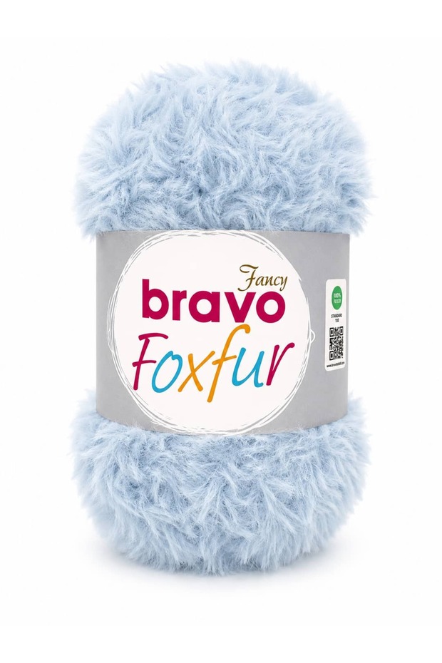 Foxfur Fancy Long Fur Plush Knitting Yarn 100 Gr 50 Meters (Color No: 13)