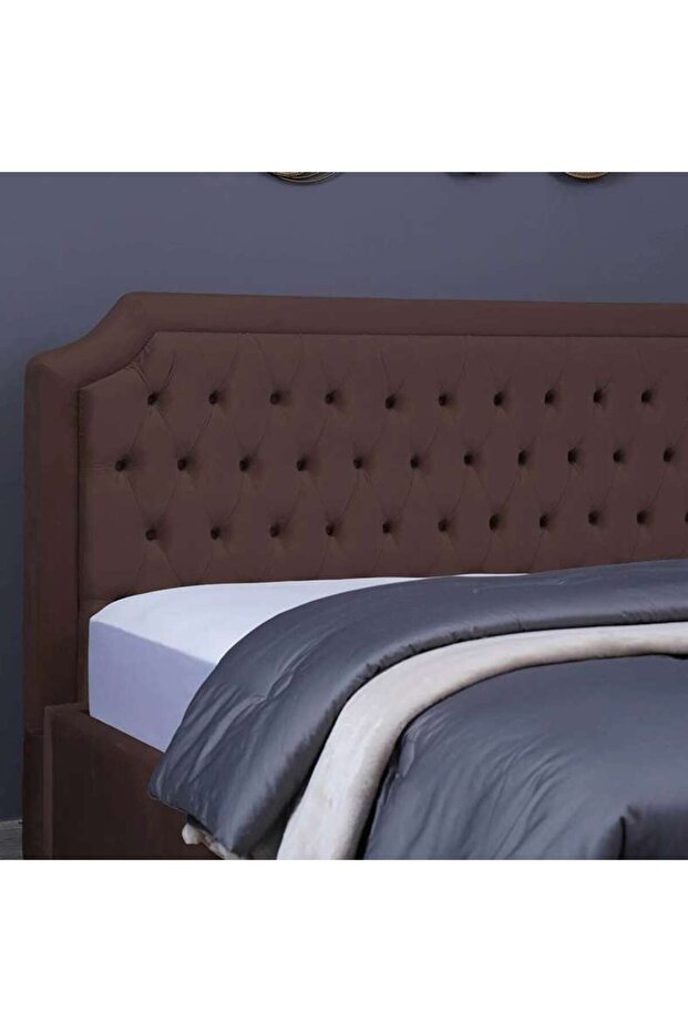 ANDROMEDA HEADBOARD VELVET BROWN L-200 : H-125 CM