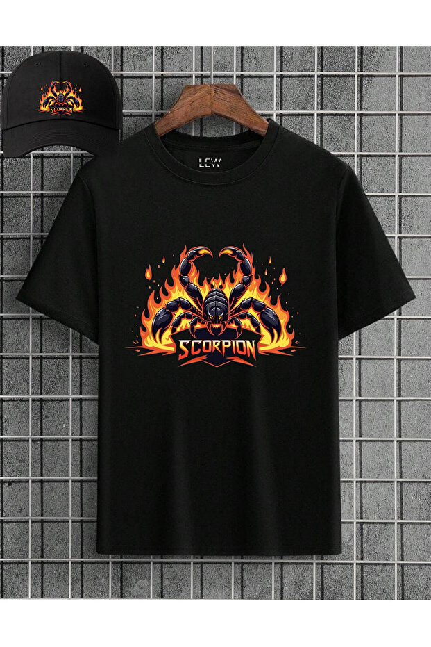 Scorpions Printed Premium Quality Hat and T-Shirt Combination