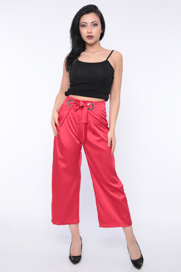 Women's Red Turkish Trousers