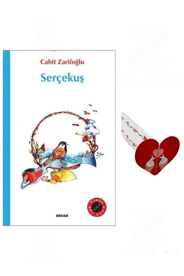 Serçekuş Cahit Zarifoğlu Özel Tasarım Kalp Ayraç Hediyeli