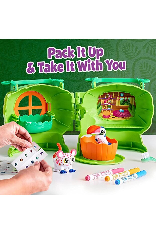 Scribble Scrubbie Pets Safari Treehouse Playset 3+