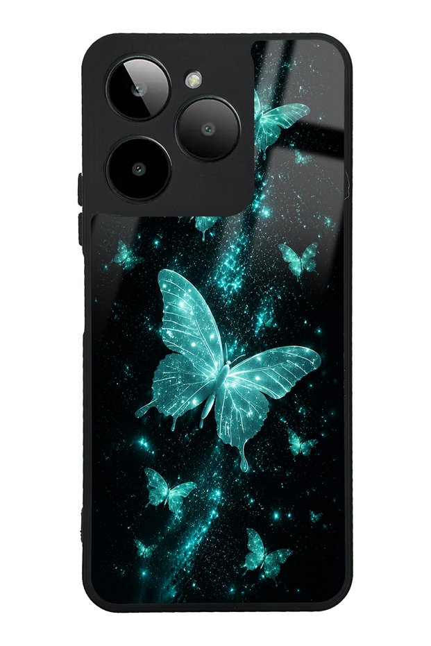 Gm Era 30 Turquoise Galaxy Butterfly Design Glossy Phone Case