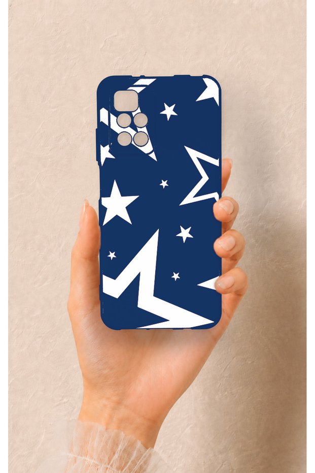 Redmi 10 2022 Compatible Mega Star Patterned Silicone Case