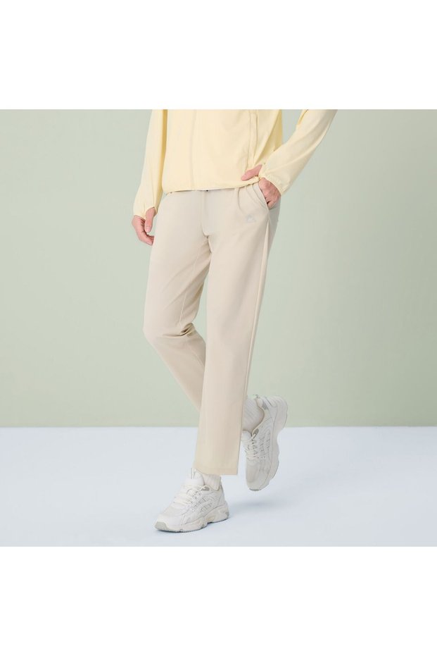 Men Regular Straight Nylon Stretch Joggers