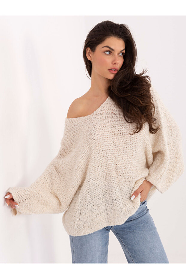 Pulover Dama Bej - 4