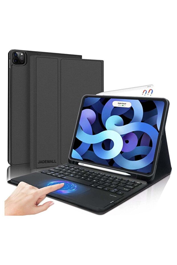 iPad Keyboard Case for iPad Air 4th Gen, Detachable Wireless Bluetooth Trackpad Keyboard