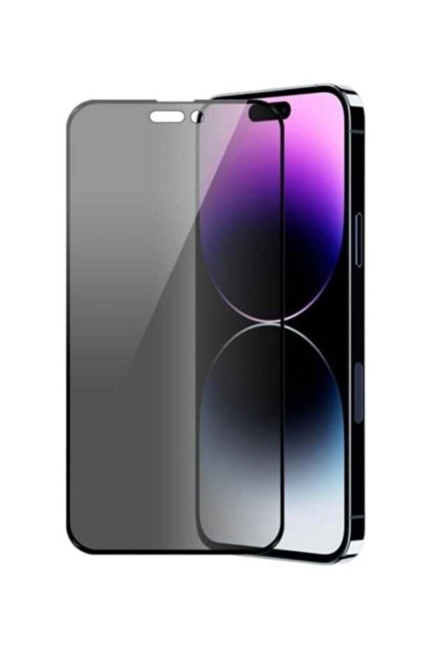 Matte Ceramic Anti-Spy Privacy Screen Protector for iPhone 15 Pro Max [Not Glass] Black