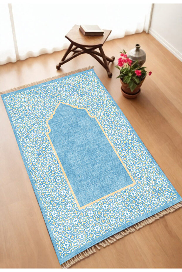 Decorative Digital Printed Non-Slip Base Prayer Mat 75X120