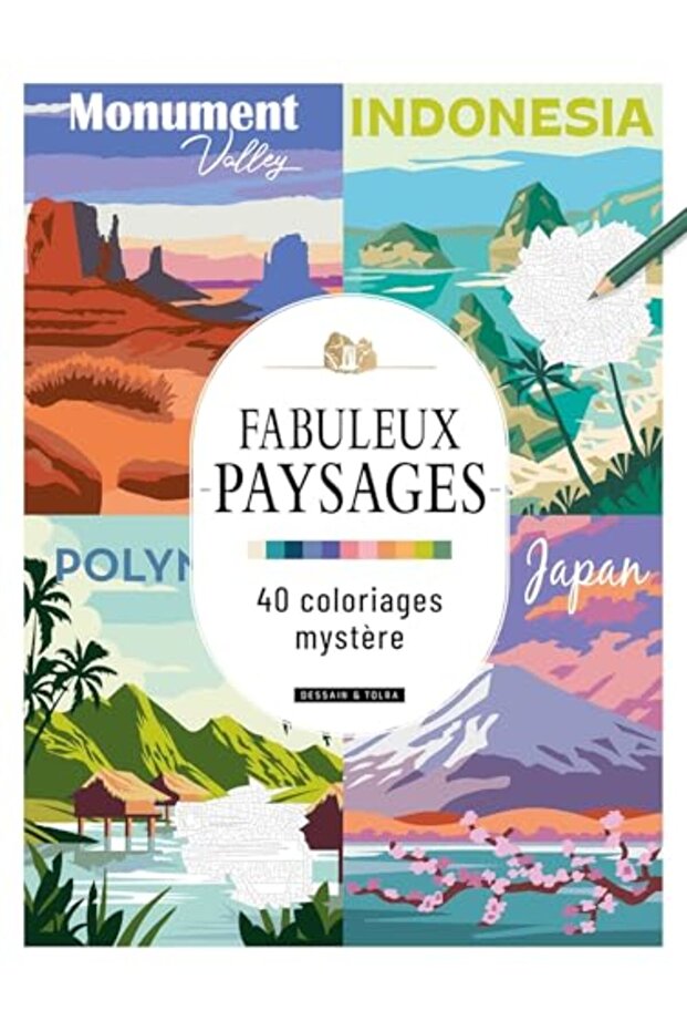 Fabuleux Paysages 40 Coloriages Mystère