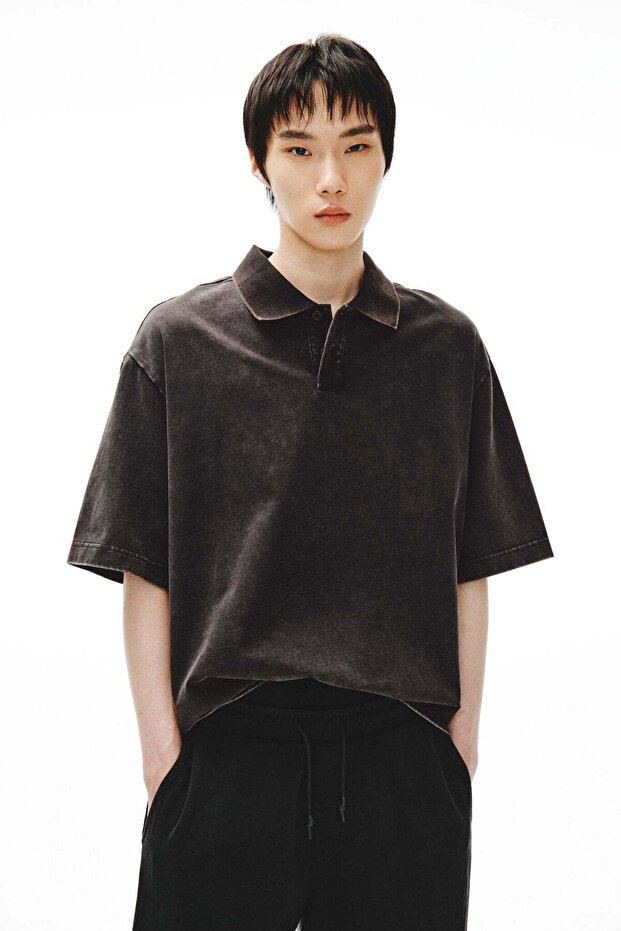 Loose Fit Cotton polo shirt