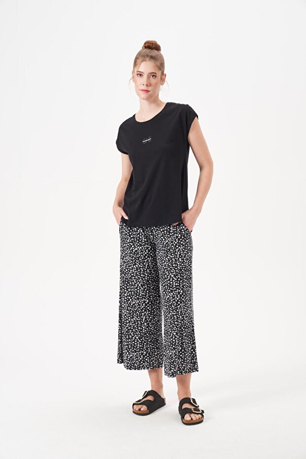 Women's Black Pajama Set 29128