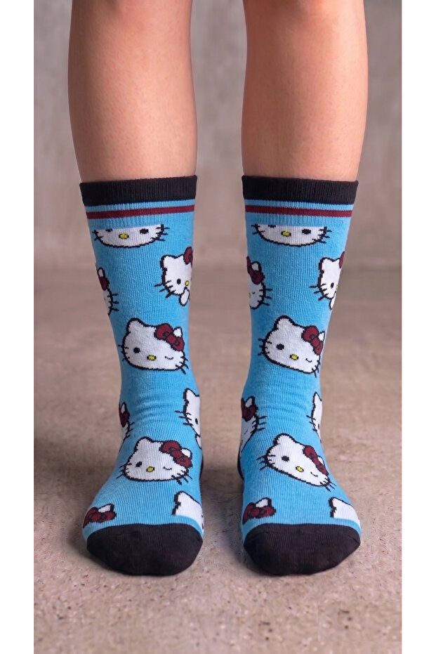 Πολύχρωμες κάλτσες Unisex της Hello Kitty - 1