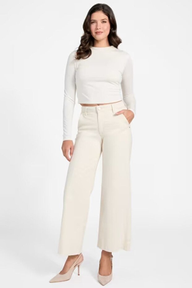 Pantaloni de damă bej - 2
