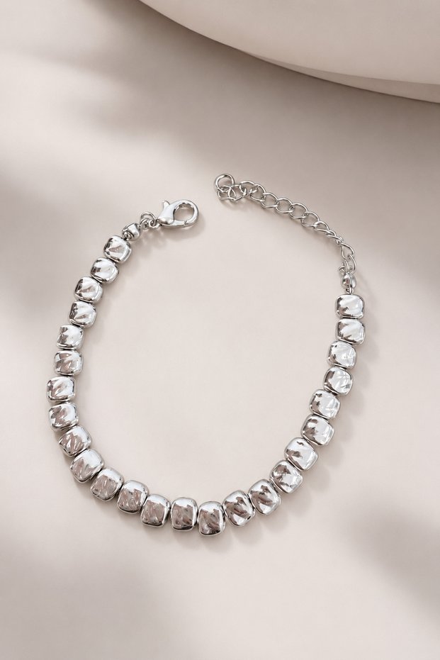 Auris Ezme Beaded Women's Silver Bracelet
